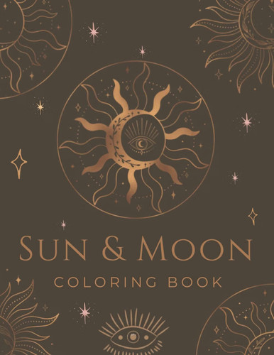 Sun and moon coloring - coloring, an