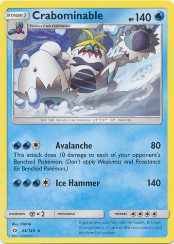 Crabominable 149 rare - -,