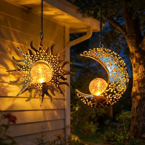 Solar hanging sun and moon - solar,