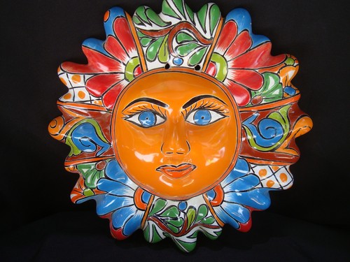 Talavera sun and moon face - sun,