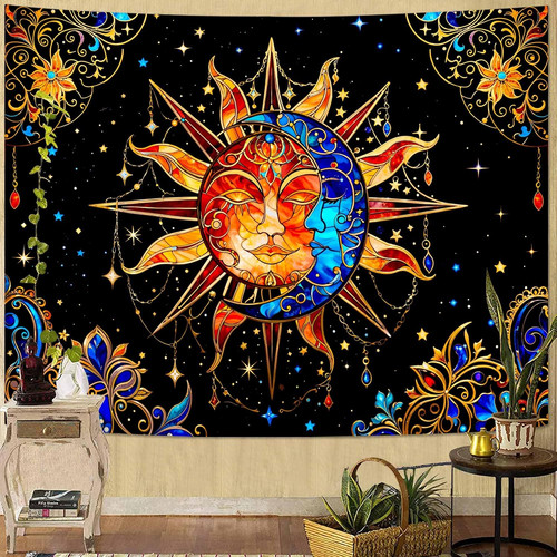 Celestial sun and moon - sun,