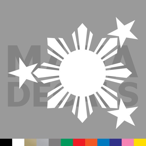 Philippines sun and stars - and,