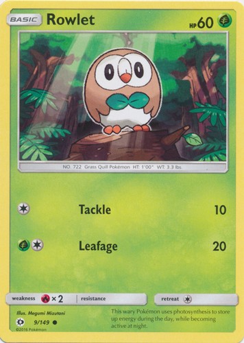 Rowlet 149 common near - rowlet,
