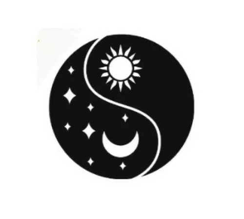Yin yang sun and - yang, sticker