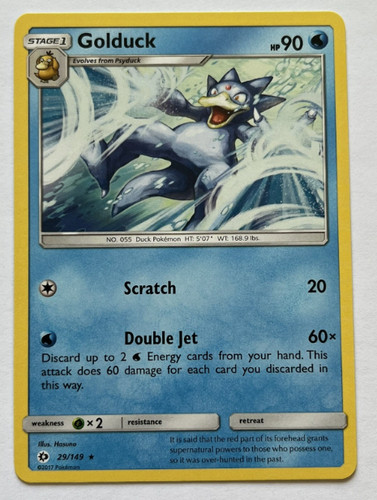 Golduck 149 rare sun - golduck,