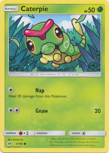 Caterpie 149 common - caterpie,