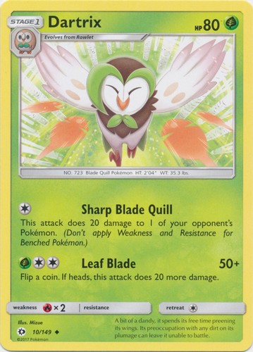Dartrix 149 uncommon - 10/149,