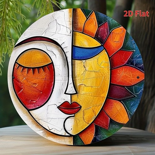 Sun and moon face - sun,