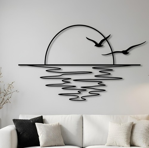 Sunrise metal wall art - sunrise, sunset