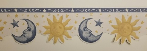 Sun and moon wallpaper border - moon,