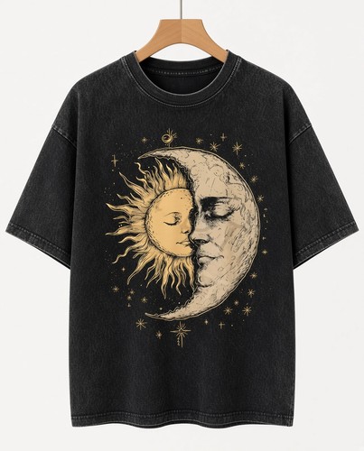 Sun and moon kiss - and,