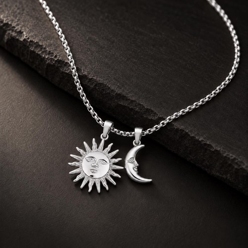 Sun and moon - and,