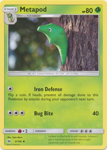 Metapod 149 uncommon - -,